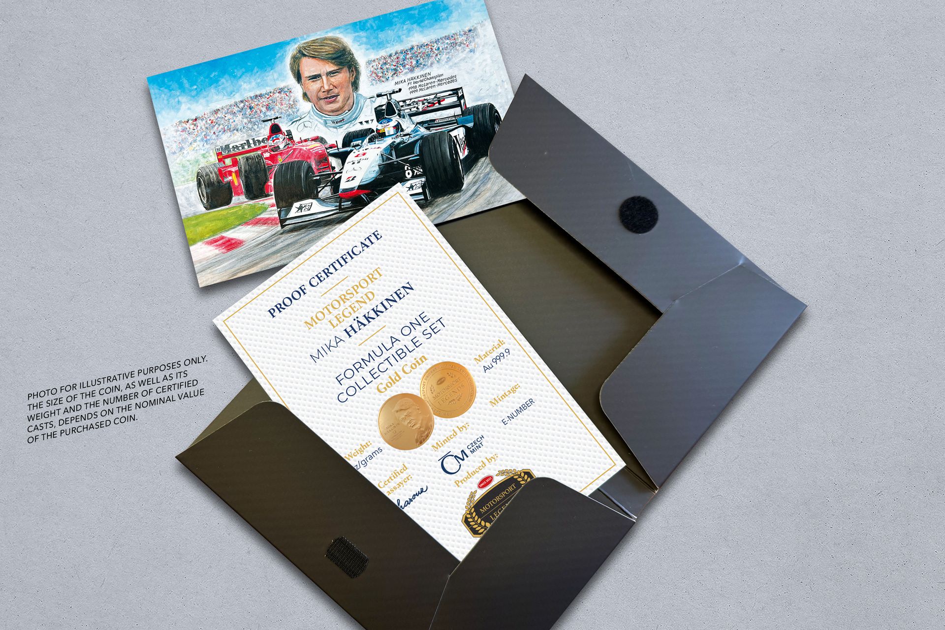 Zlatá mince 0,5g Mika Häkkinen - galerie #2