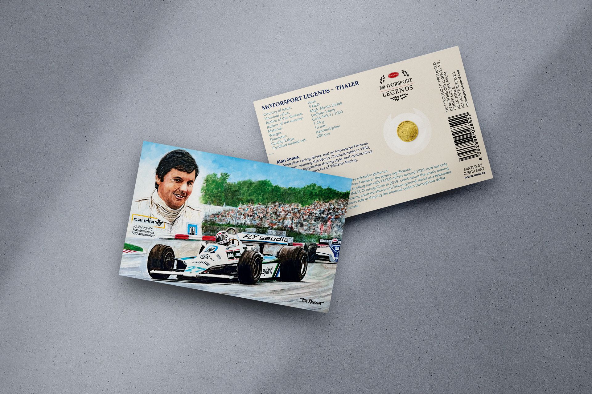 Zlatý tolar 1,24g Alan Jones - galerie #1