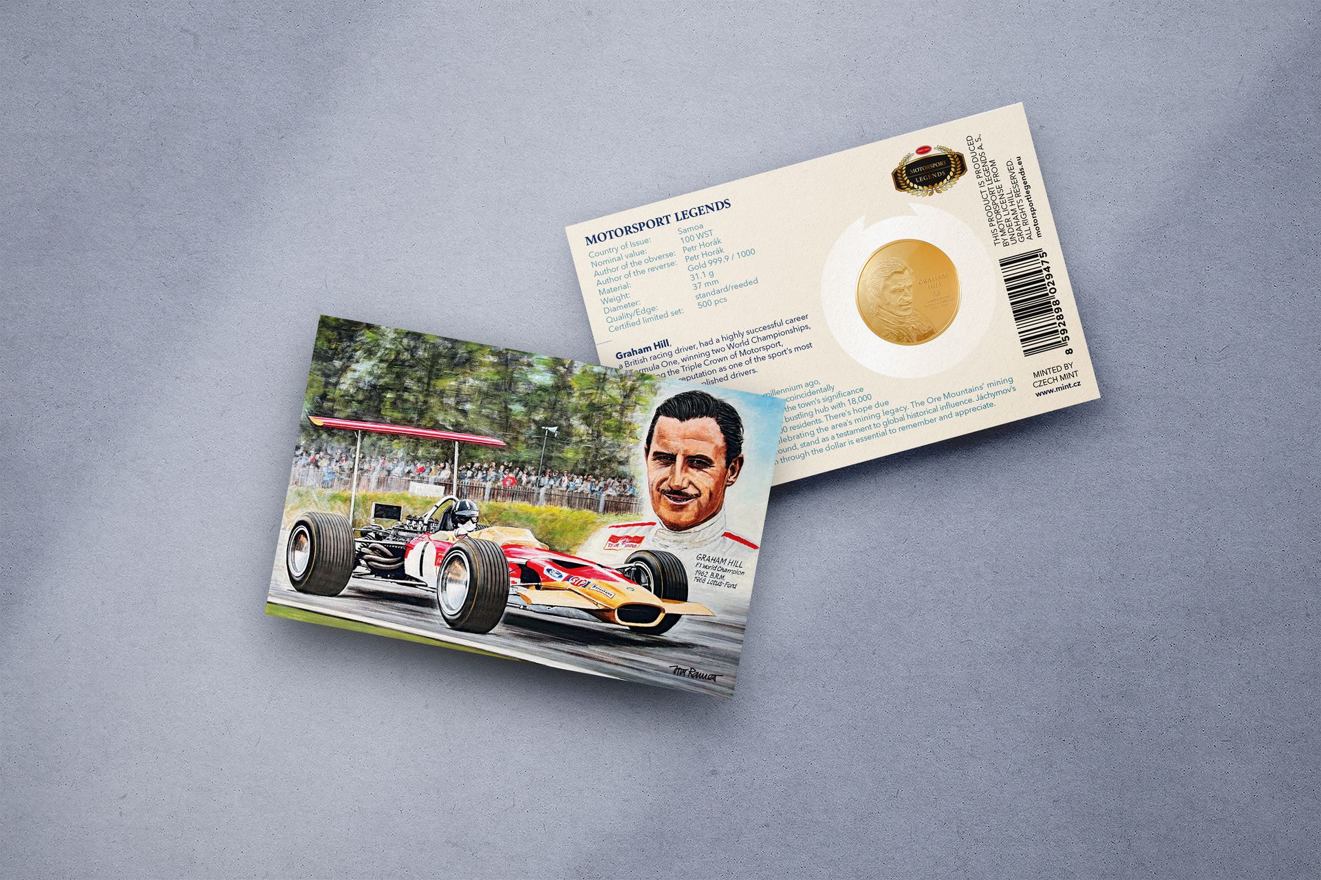 Zlatá mince 1oz Graham Hill - galerie #2