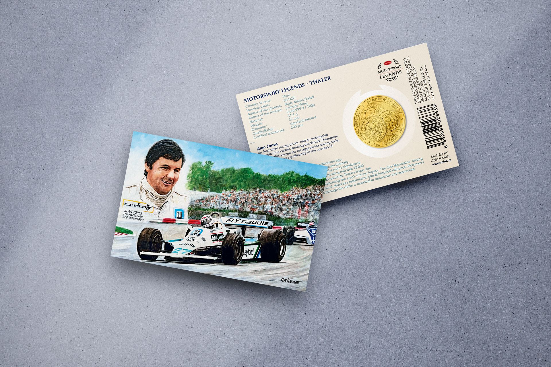 Zlatý tolar 1oz Alan Jones - galerie #1