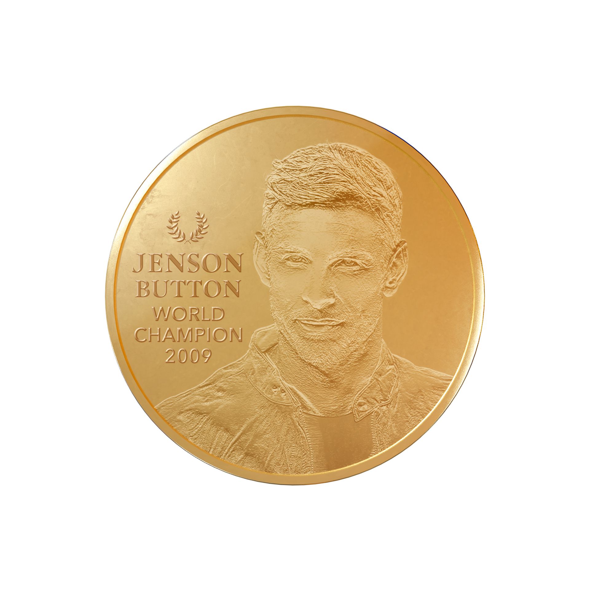 Zlatá mince 10kg Jenson Button