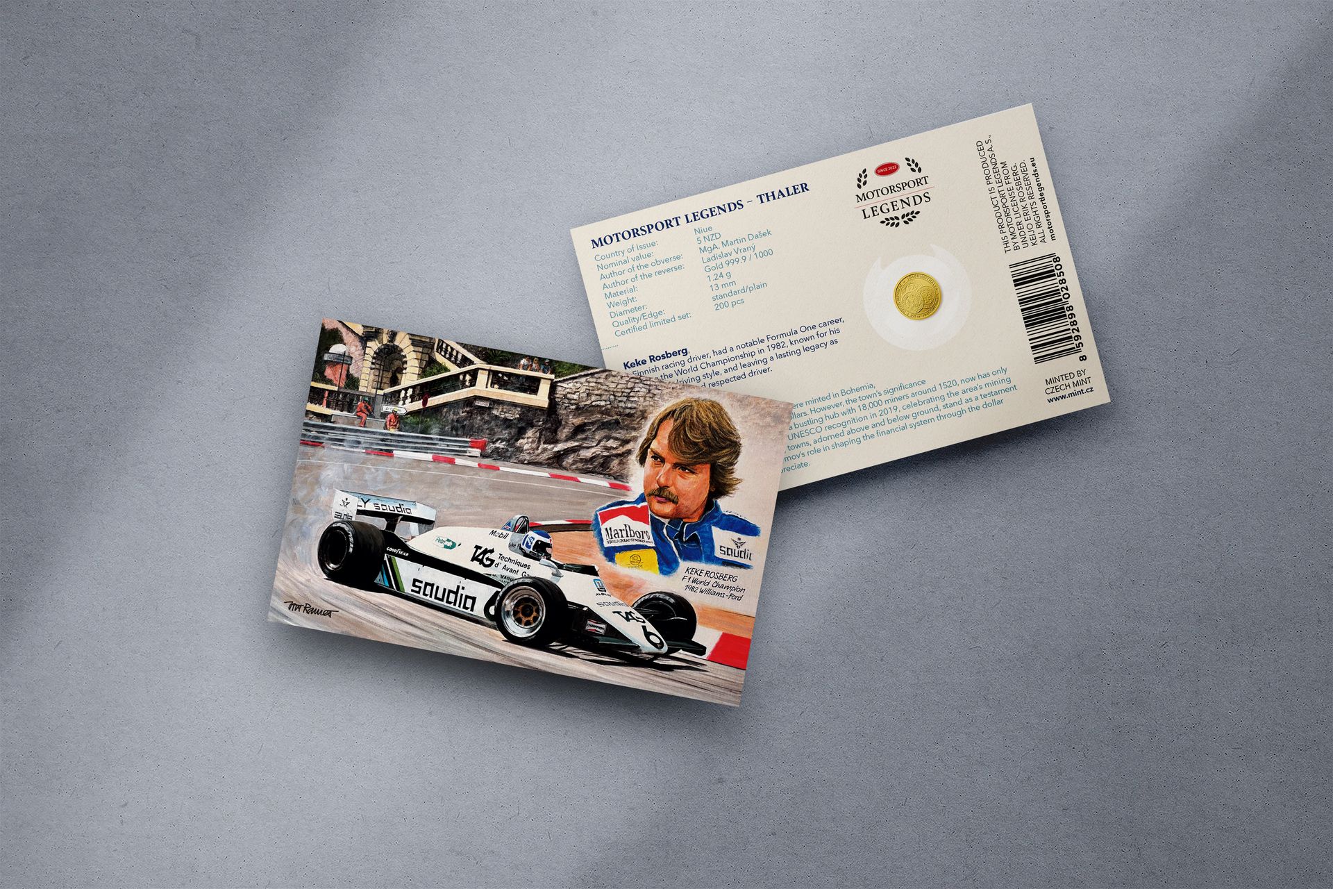 Zlatý tolar 1,24g Keke Rosberg - galerie #1