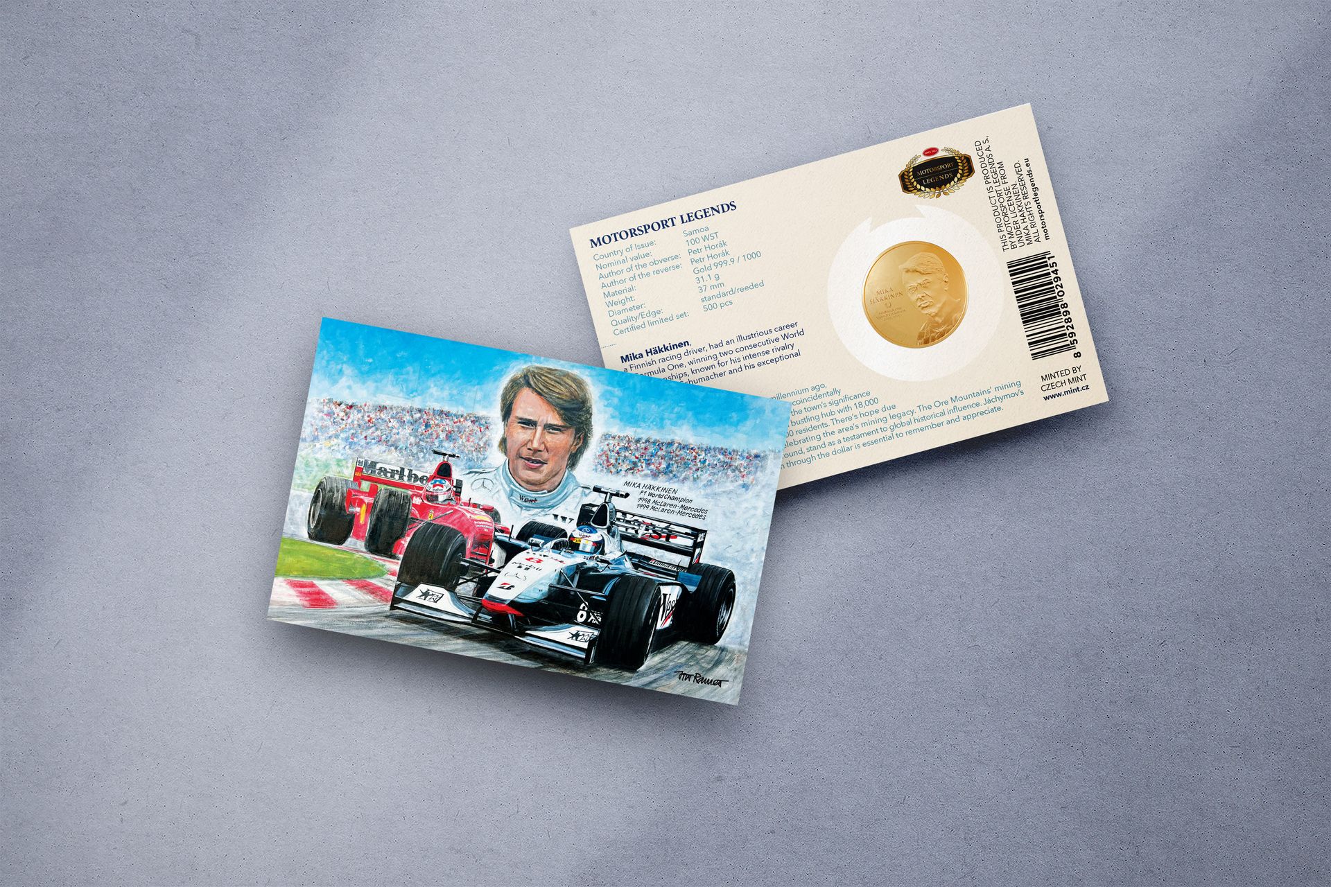 Zlatá mince 1oz Mika Häkkinen - galerie #2