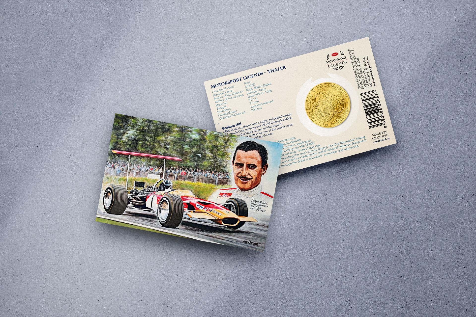 Zlatý tolar 1oz Graham Hill - galerie #1