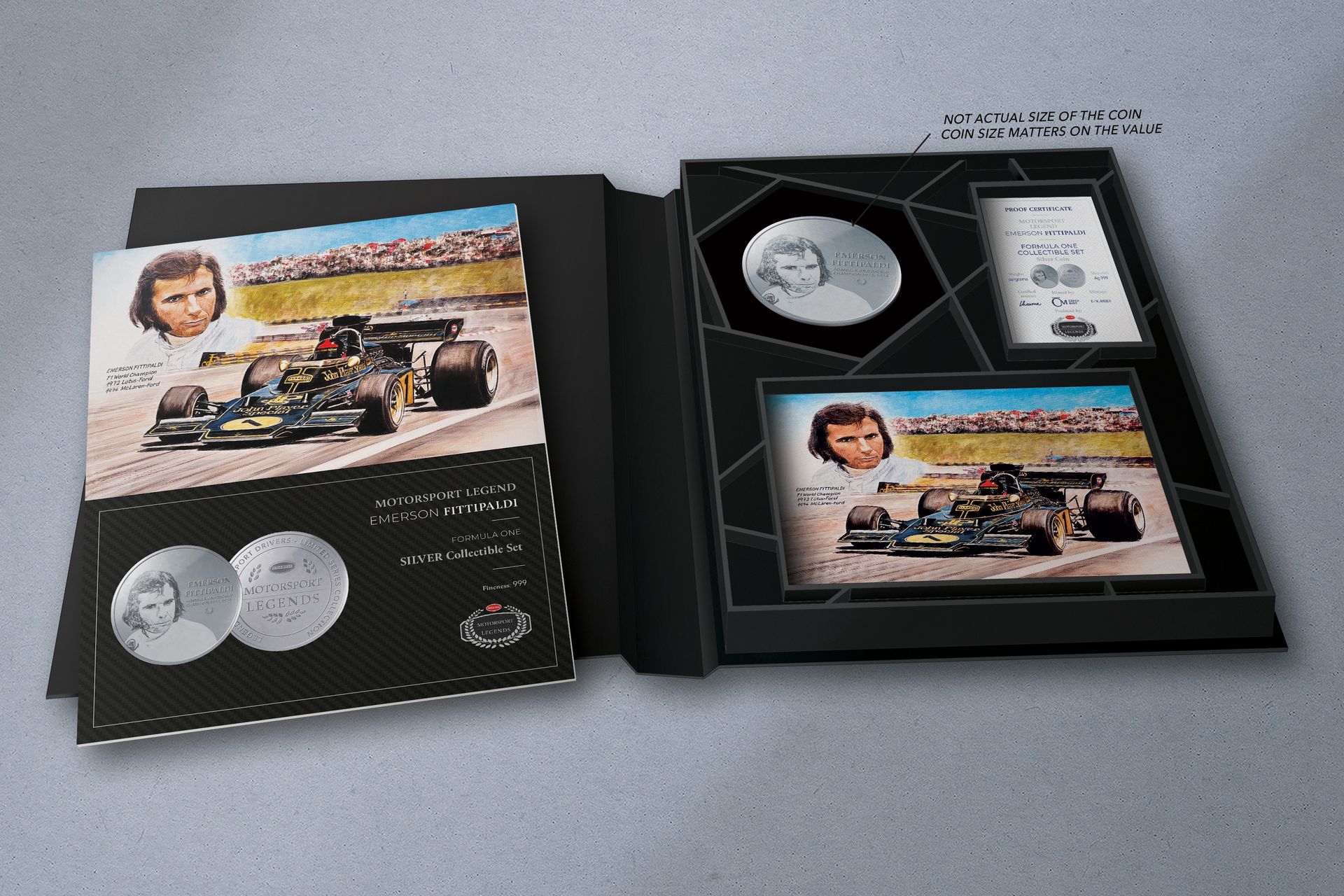 Stříbrná mince 5 oz Emerson Fittipaldi - galerie #1