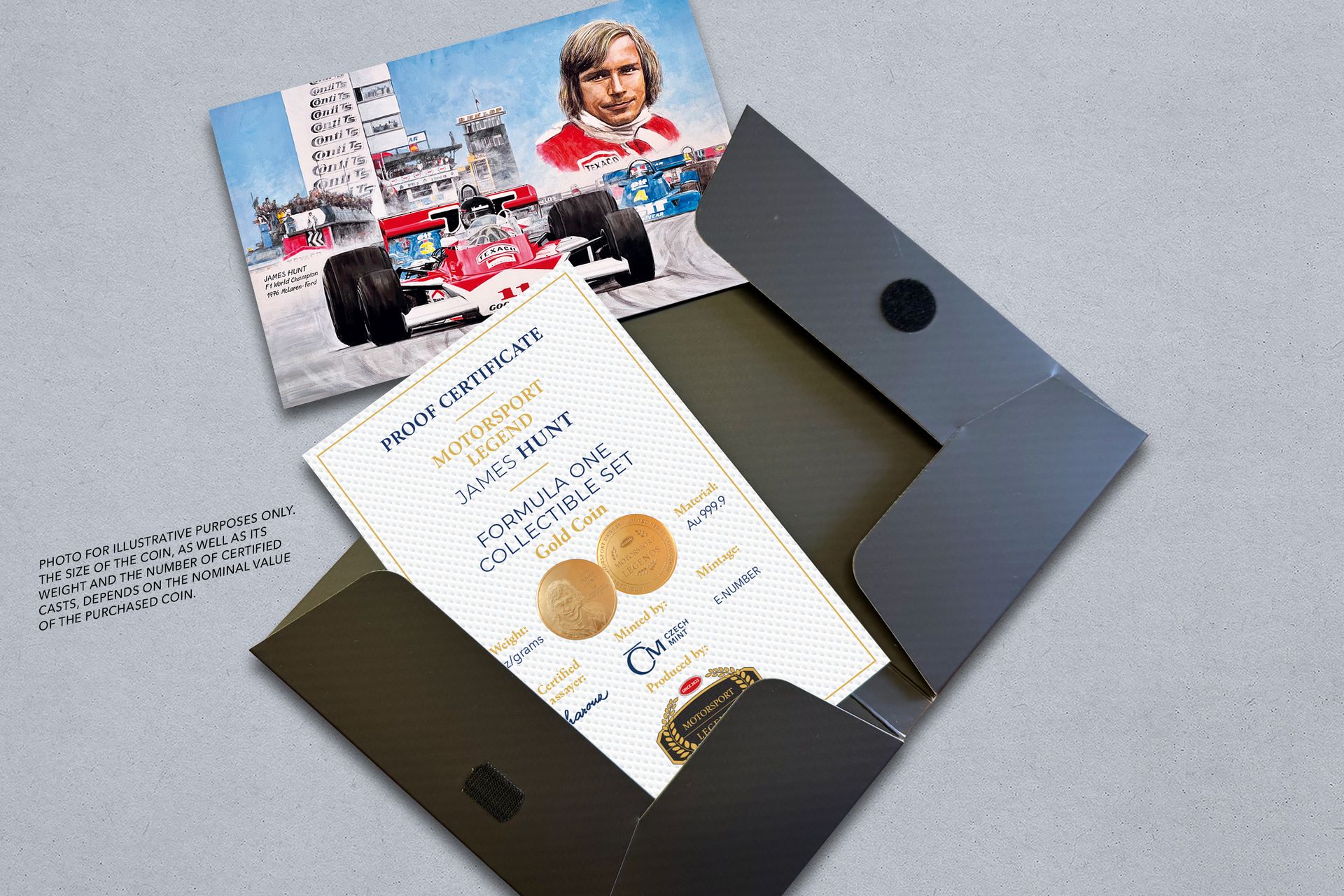 Zlatá mince 0,5g James Hunt - galerie #2