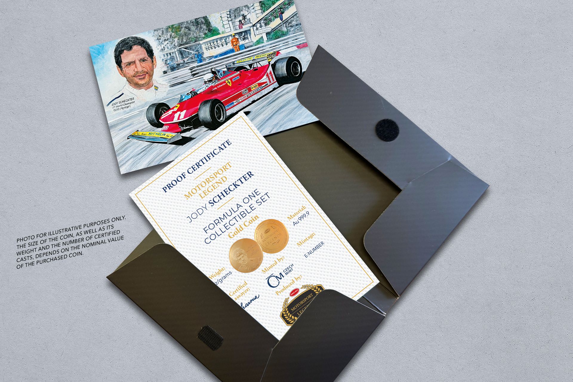 Zlatá mince 0,5g Jody Scheckter - galerie #2