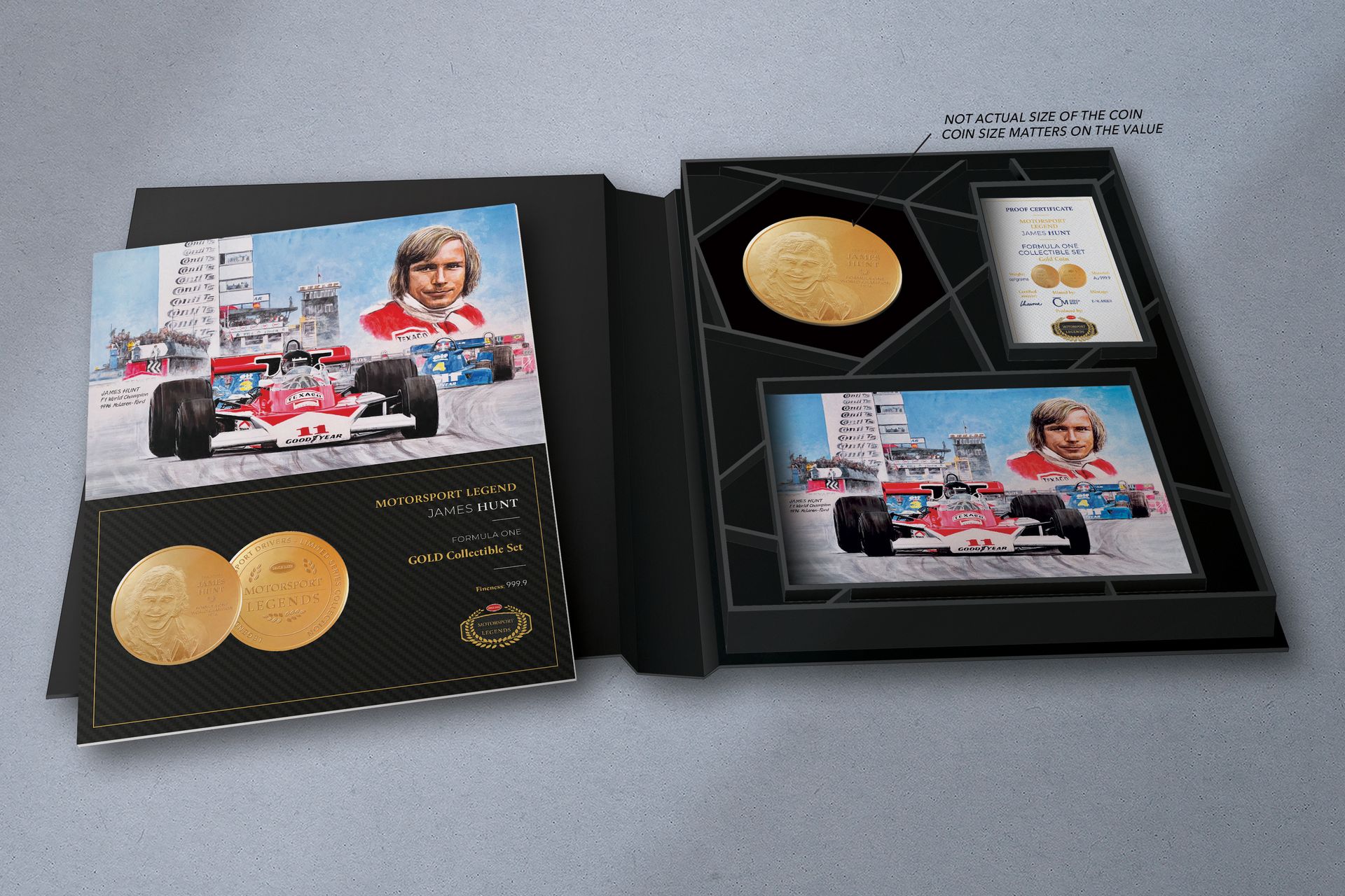 Zlatá mince 1kg James Hunt - galerie #1