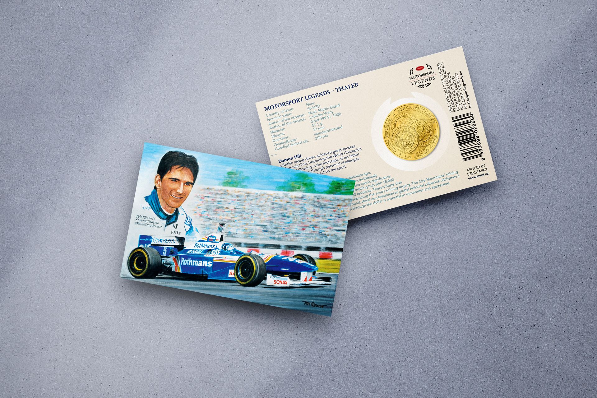 Zlatý tolar 1oz Damon Hill - galerie #1