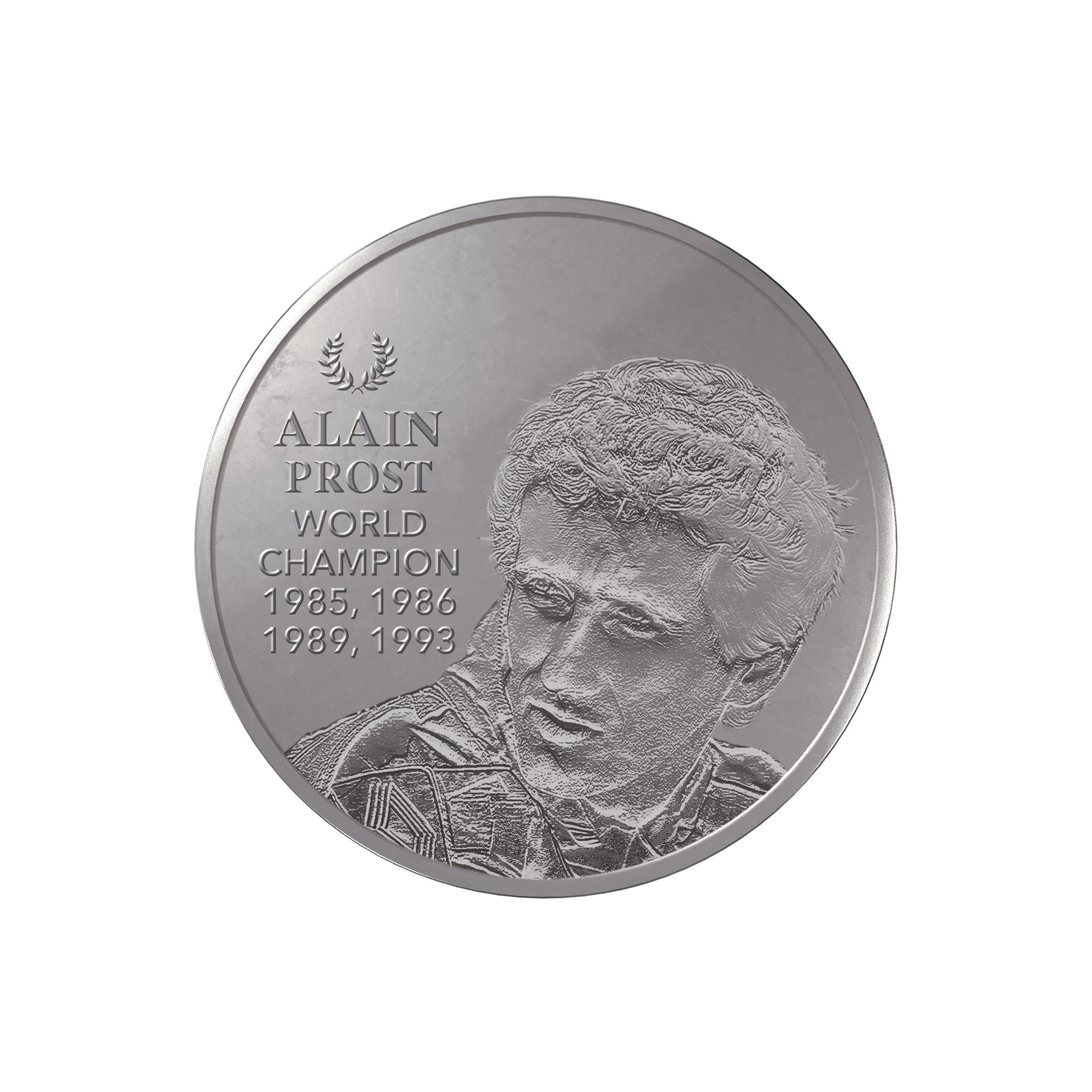 Stříbrná mince 5oz Alain Prost