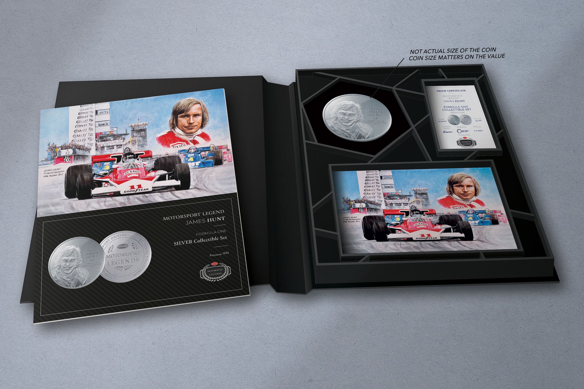 Stříbrná mince 5oz James Hunt - galerie #1