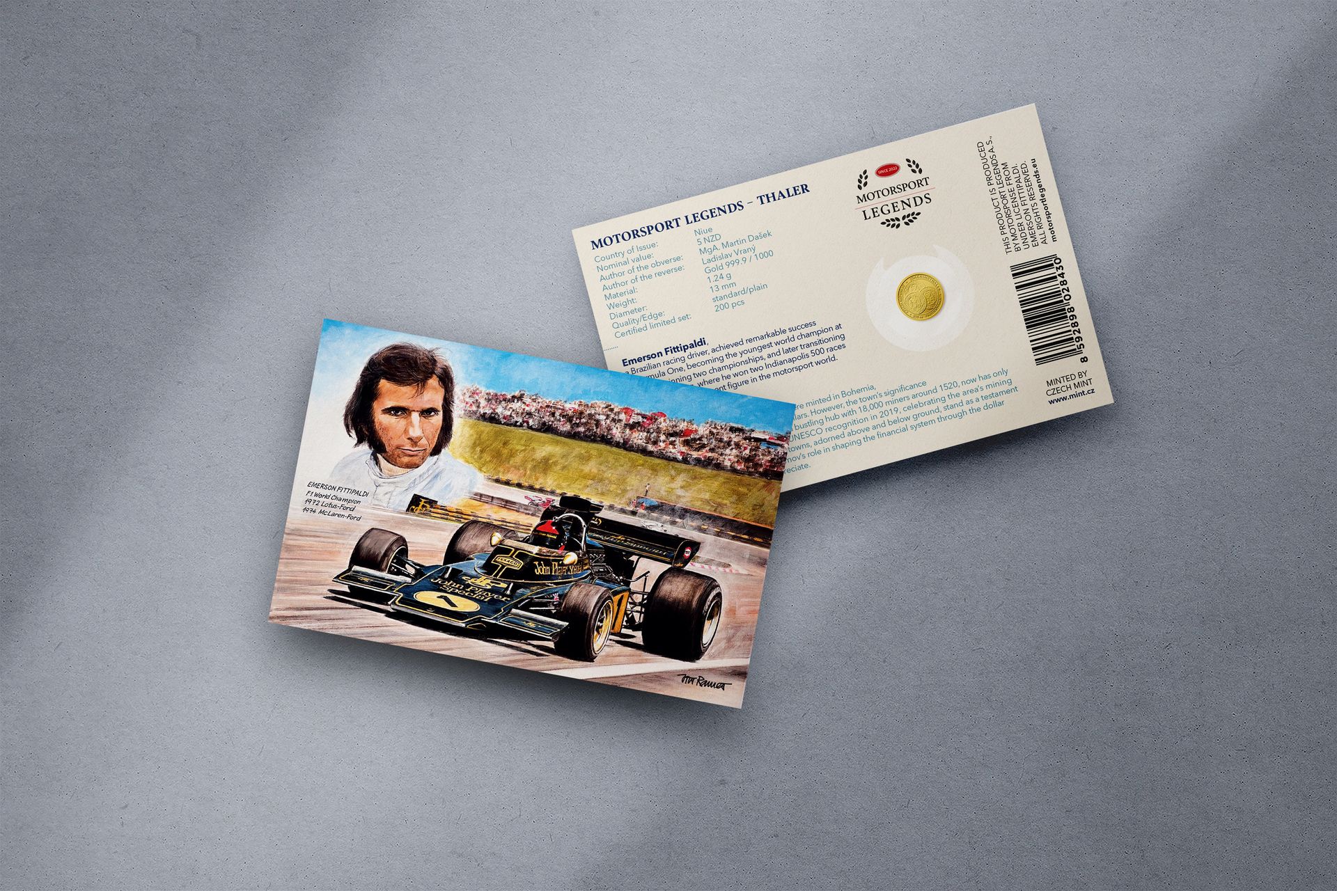 Zlatý tolar 1,24g Emerson Fittipaldi - galerie #1