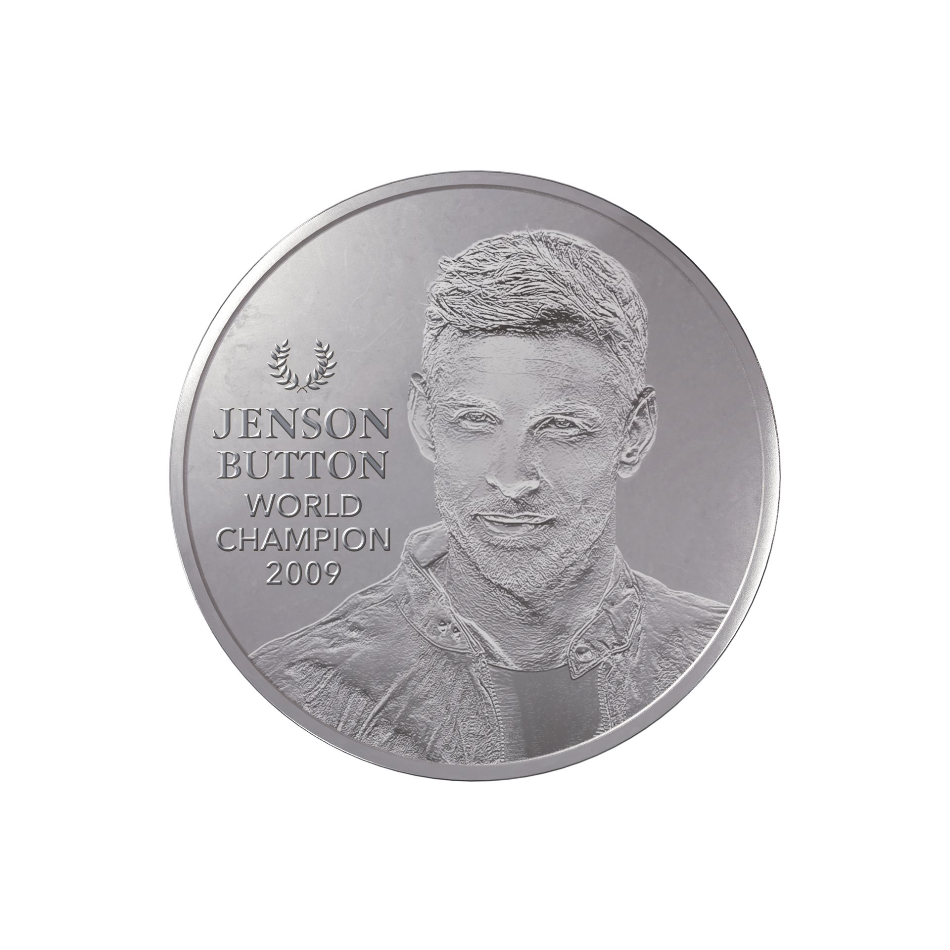 Stříbrná mince 5oz  Jenson Button