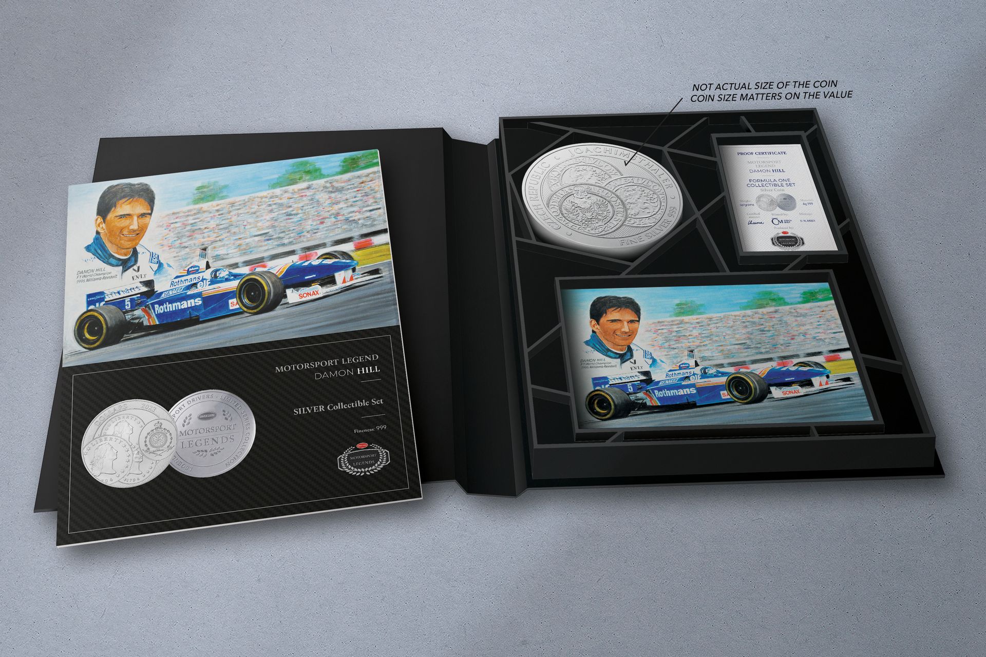 Stříbrný tolar 1kg Damon Hill - galerie #1