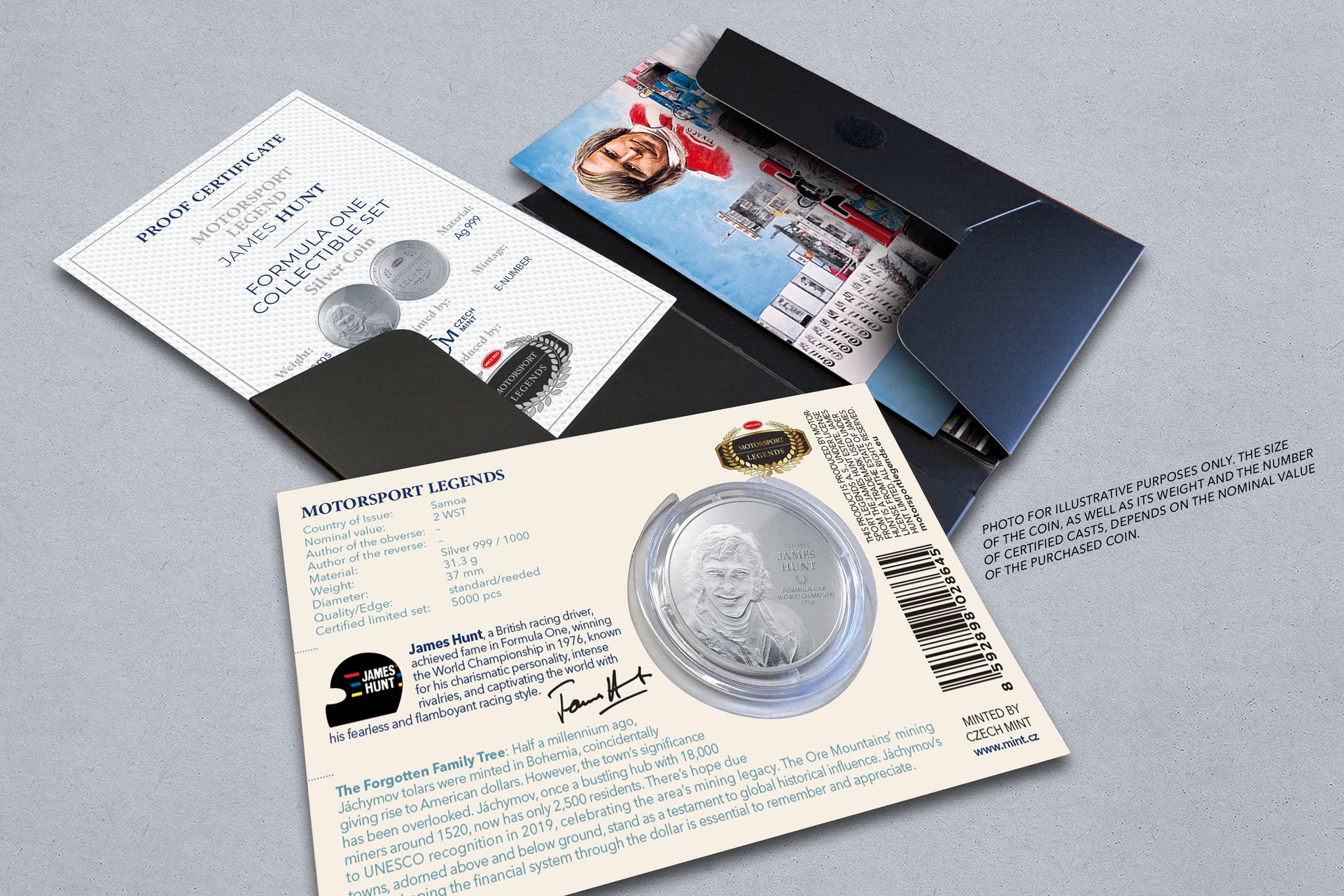 Stříbrná mince 1oz   James Hunt - galerie #1