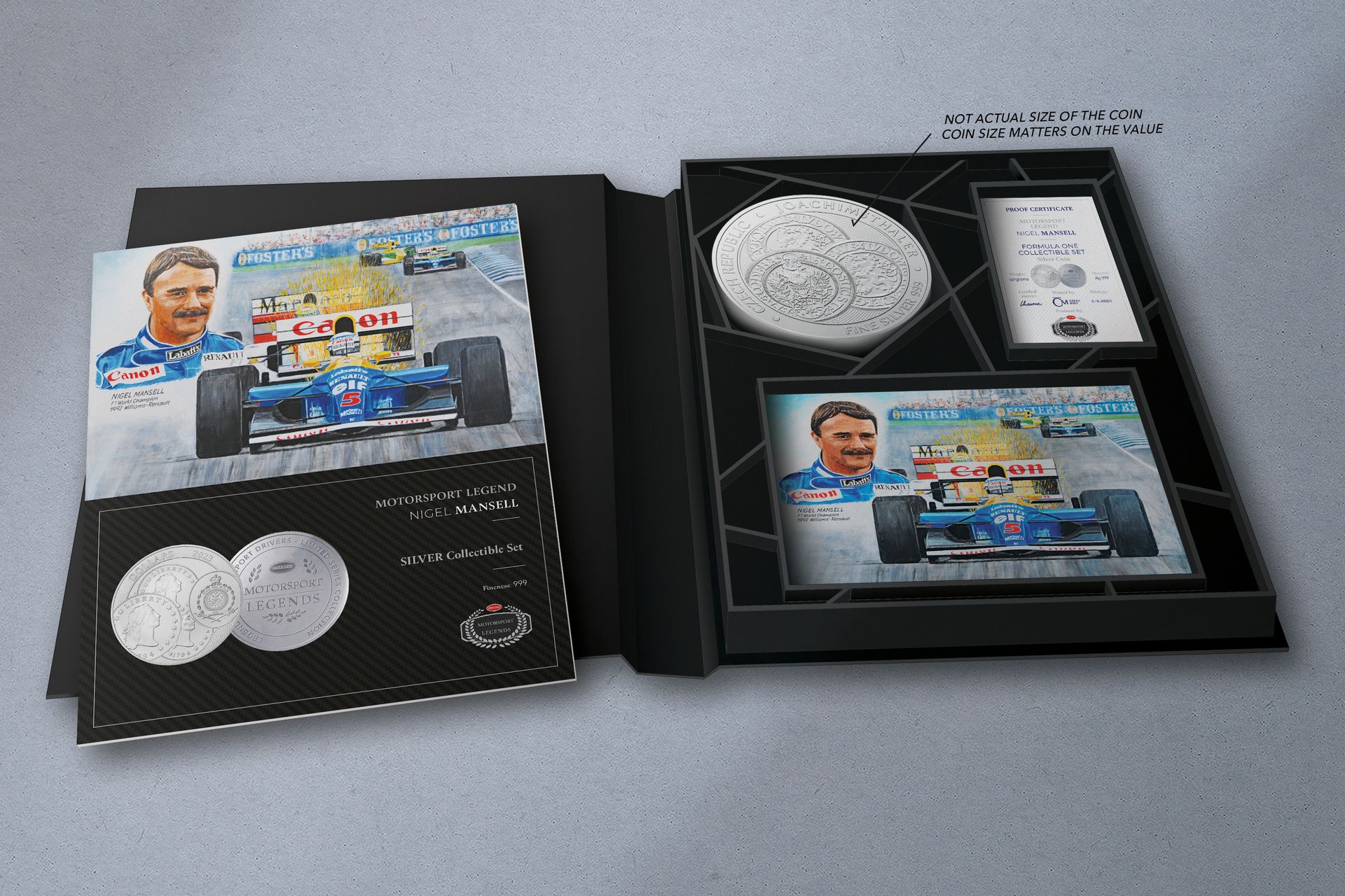 Stříbrný tolar 3kg Nigel Mansell - galerie #1