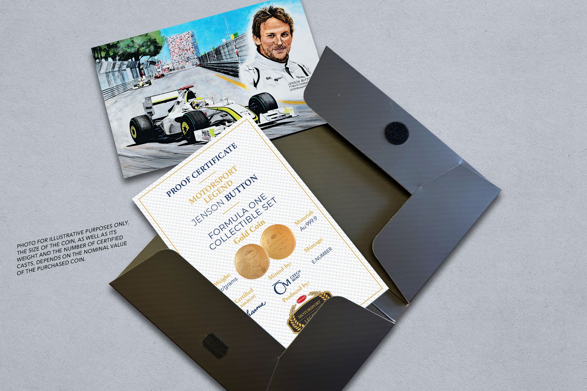 Zlatá mince 0,5g    Jenson Button - galerie #2