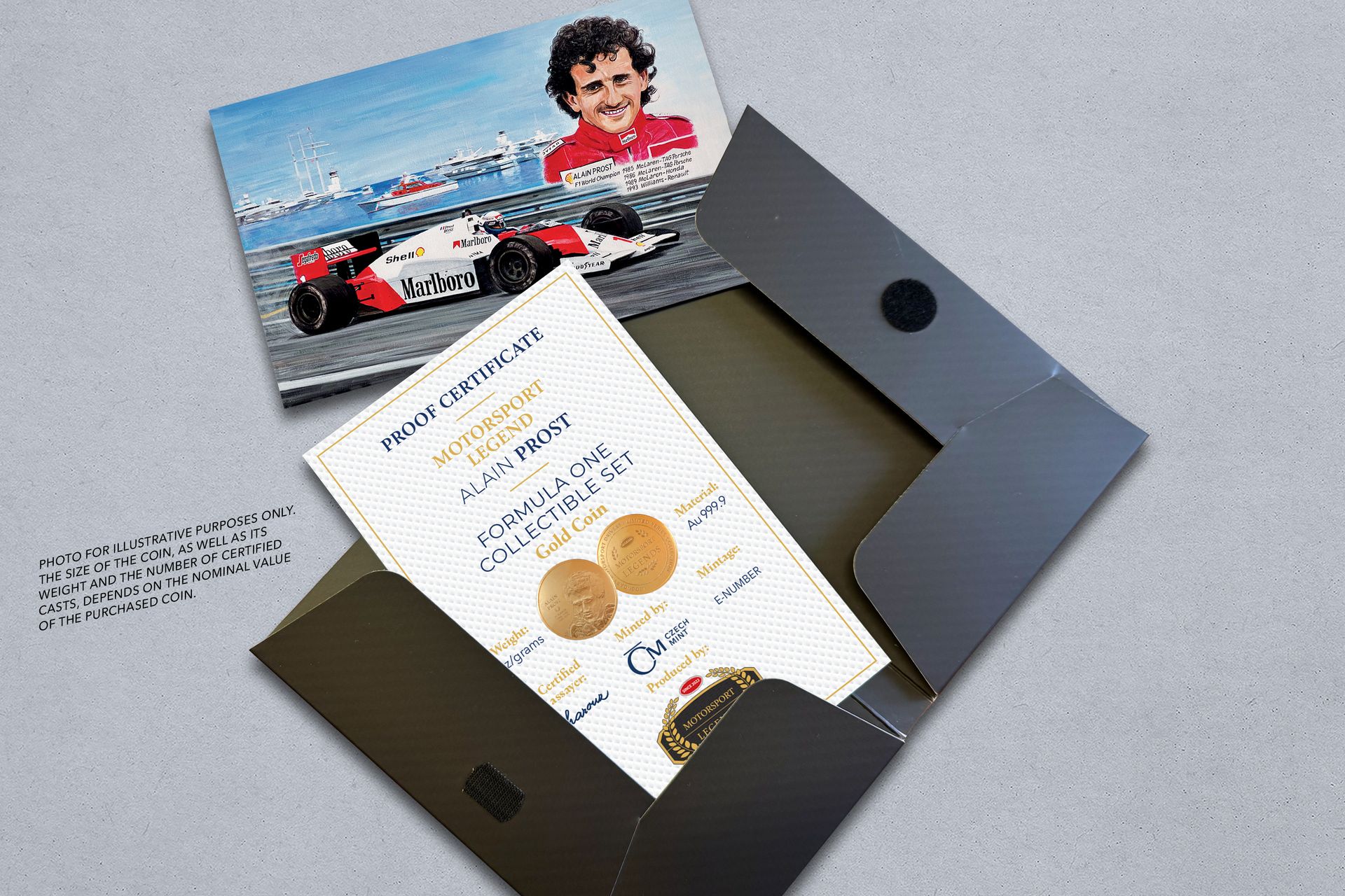 Zlatá mince 0,5g Alain Prost - galerie #2