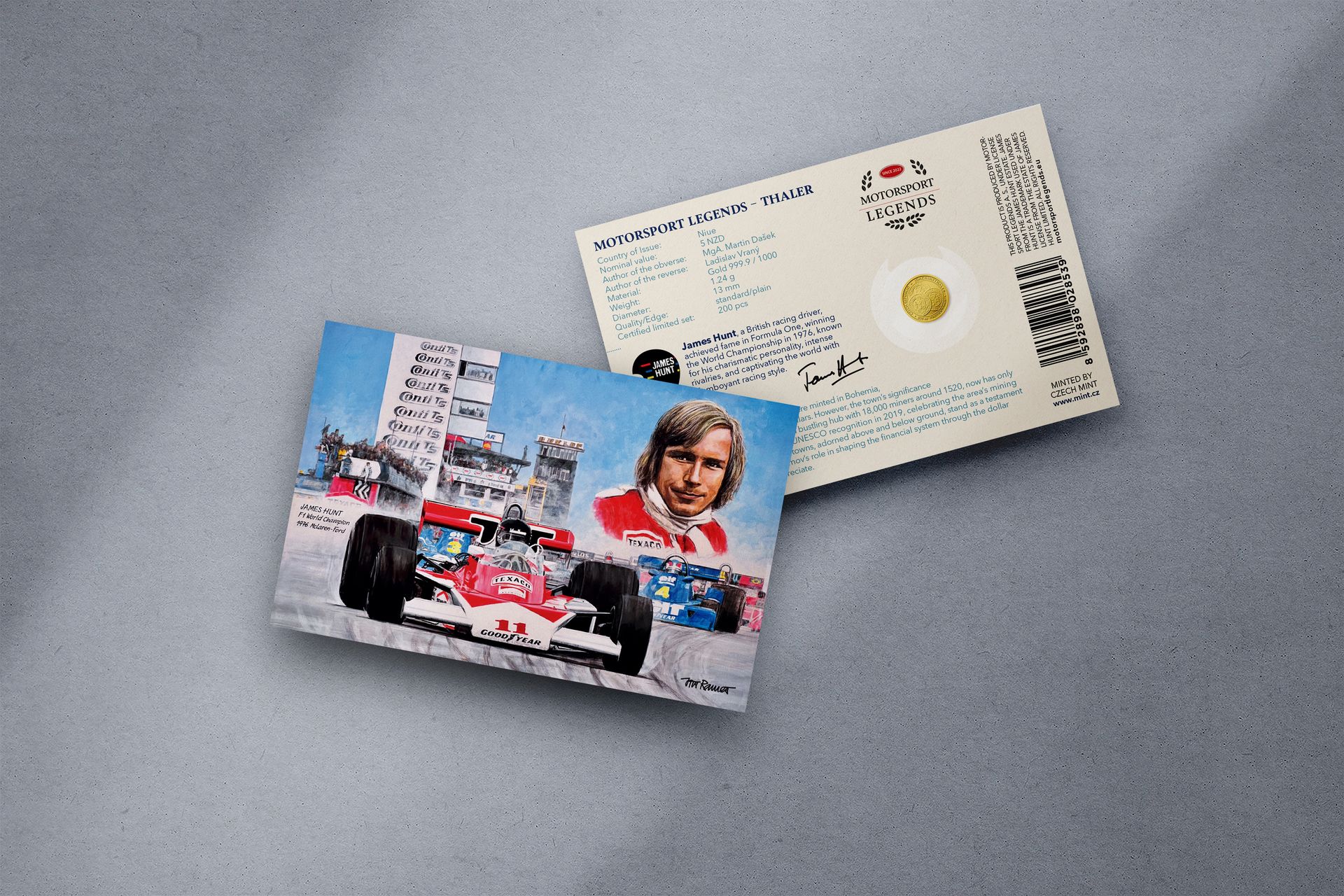 Zlatý tolar 1,24g James Hunt - galerie #1