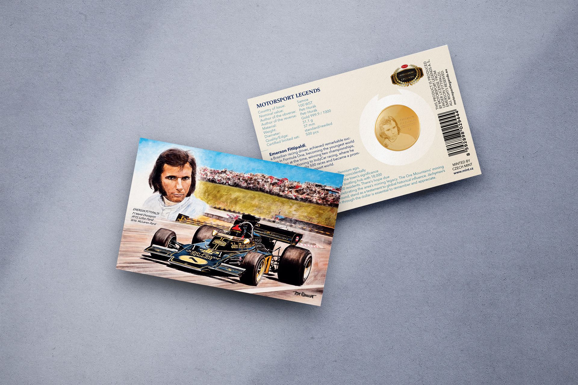 Zlatá mince 1oz  Emerson Fittipaldi - galerie #2