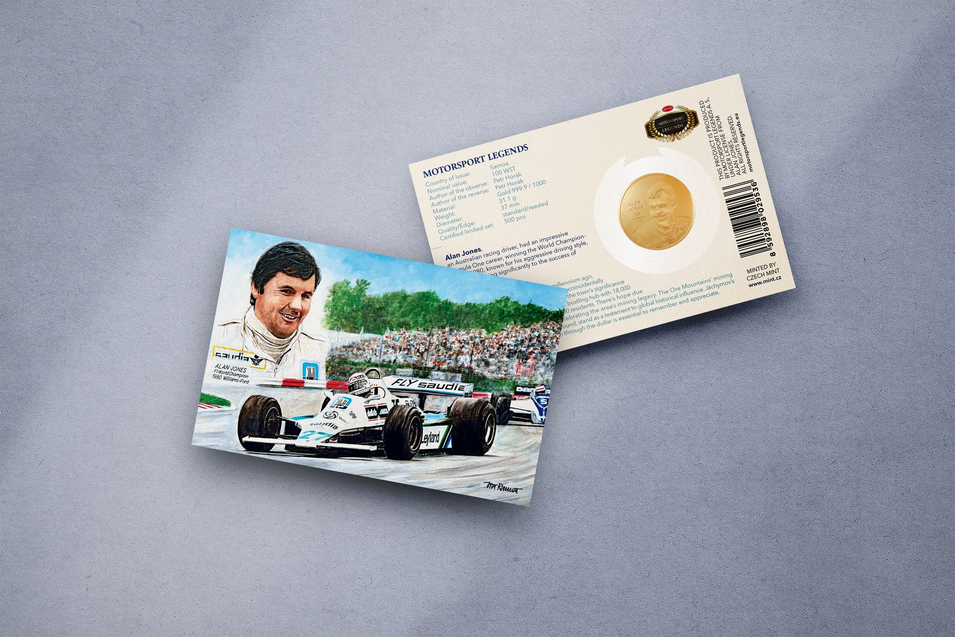 Zlatá mince 1oz Alan Jones - galerie #2