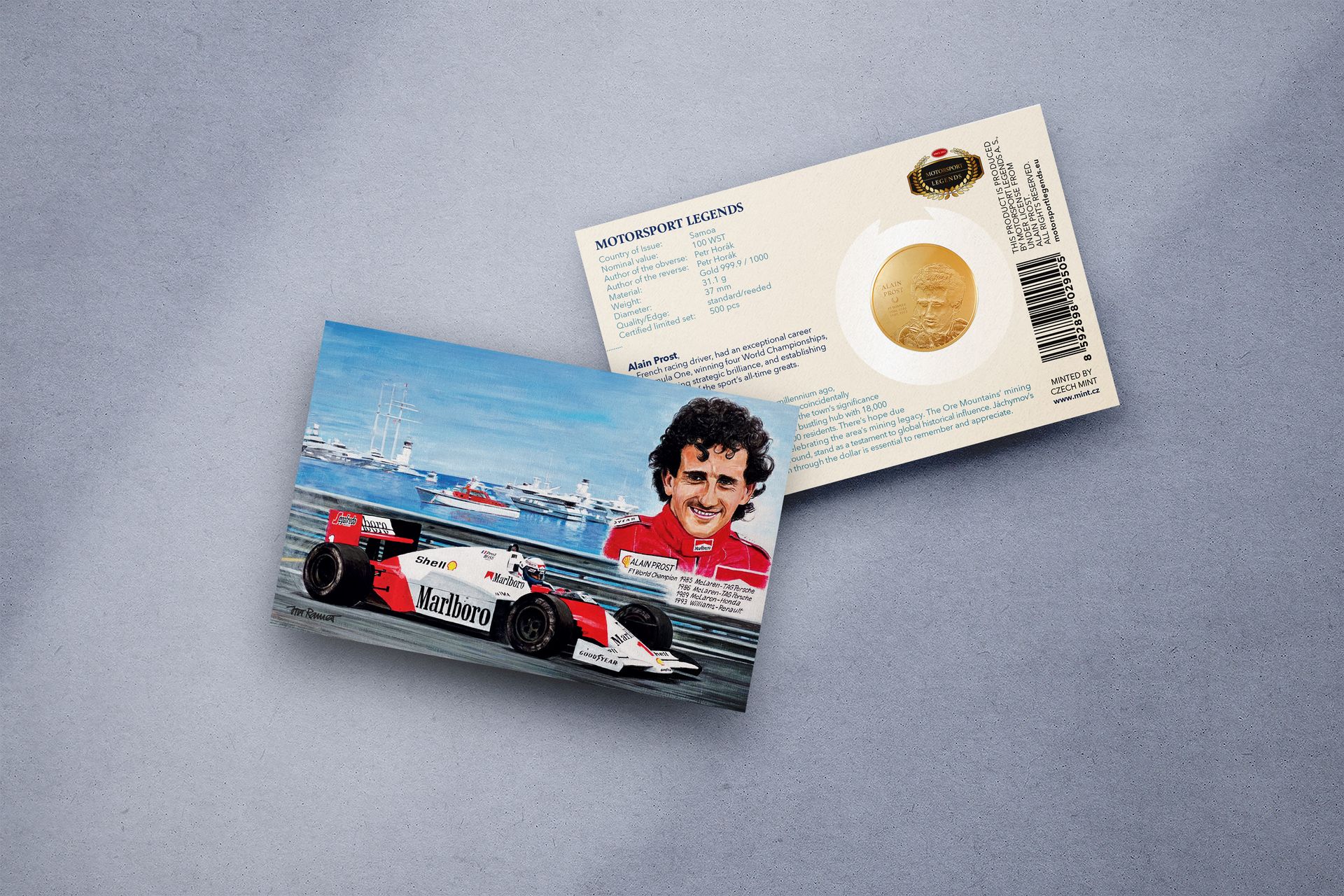 Zlatá mince 1oz Alain Prost - galerie #2