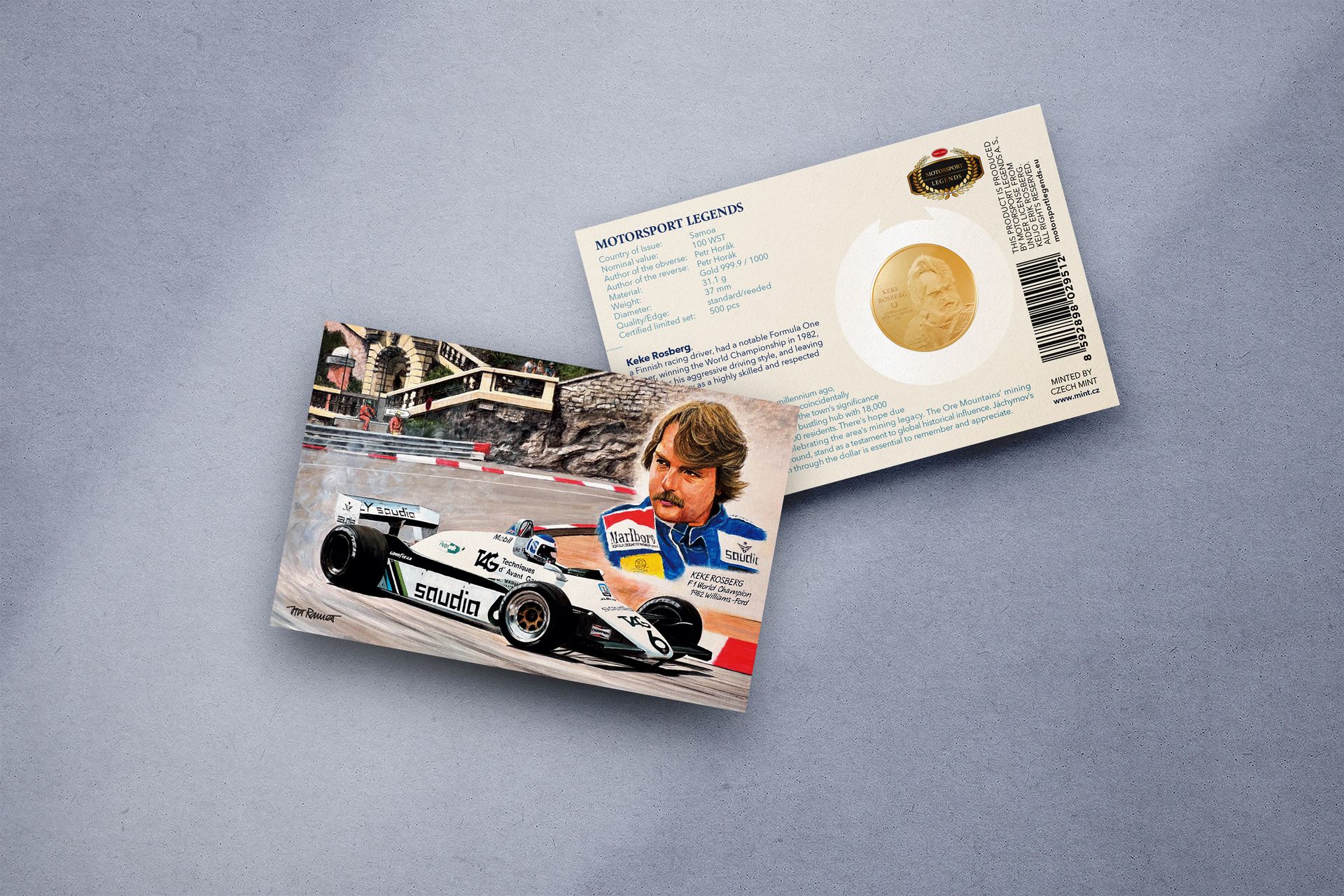 Zlatá mince 1oz Keke Rosberg - galerie #2