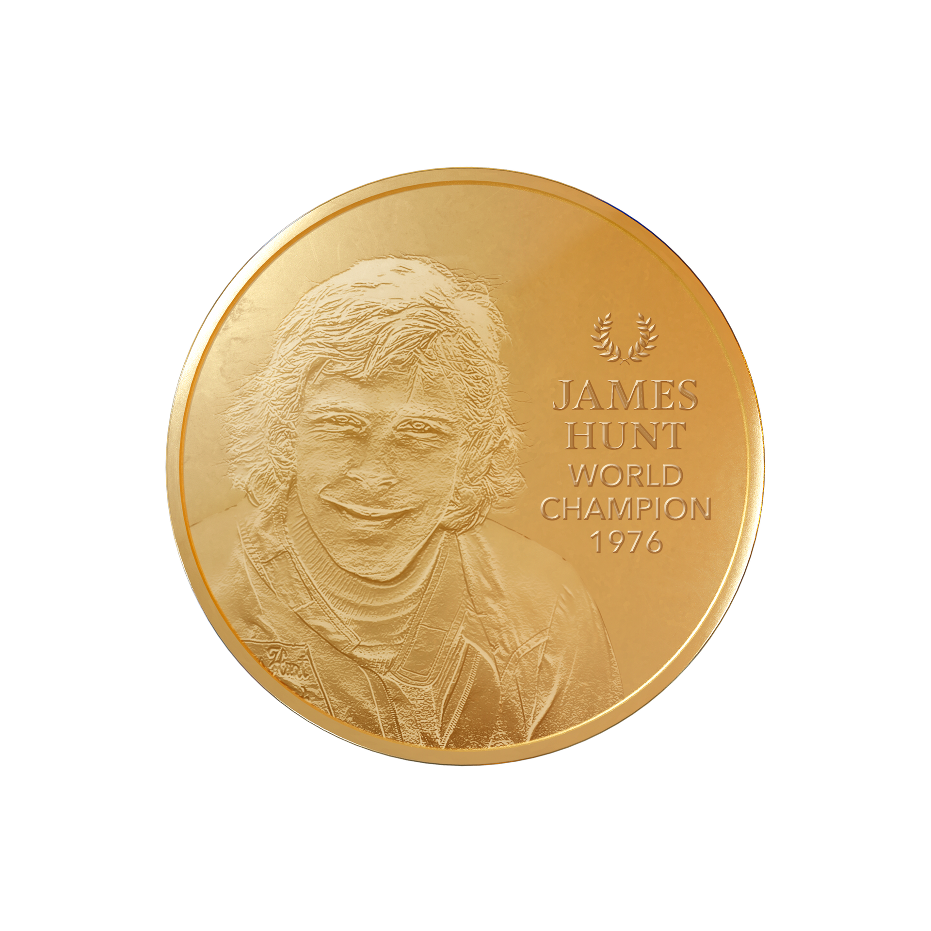 Zlatá mince 0,5g James Hunt