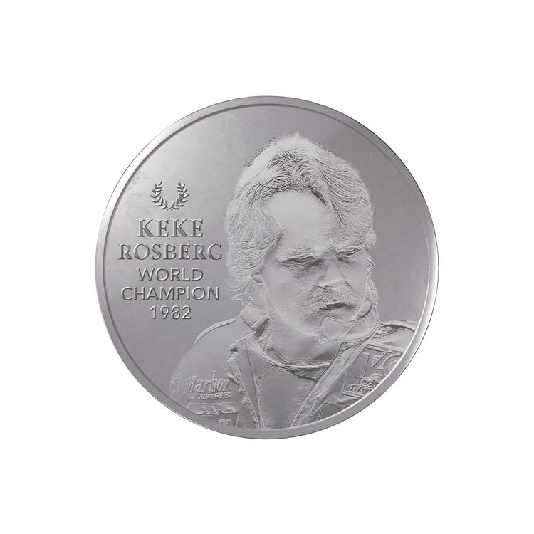 Stříbrná mince 1kg  Keke Rosberg