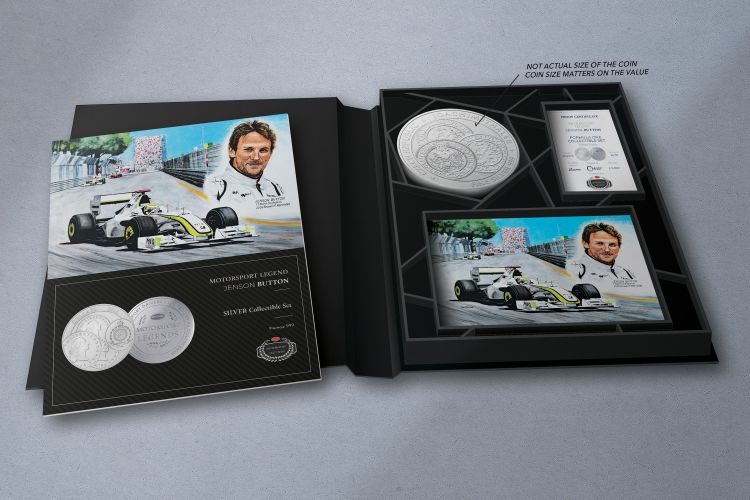 Stříbrný tolar 1kg Jenson Button