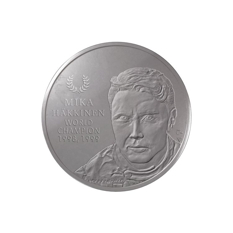 Stříbrná mince 1kg Mika Häkkinen