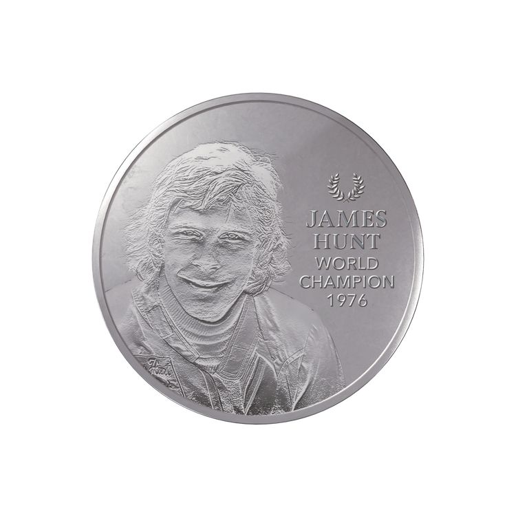 Stříbrná mince 5oz   James Hunt