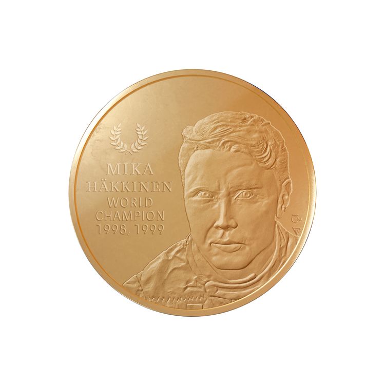 Zlatá mince 0,5g  Mika Häkkinen