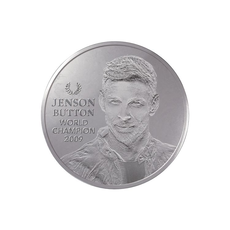 Stříbrná mince 1kg   Jenson Button