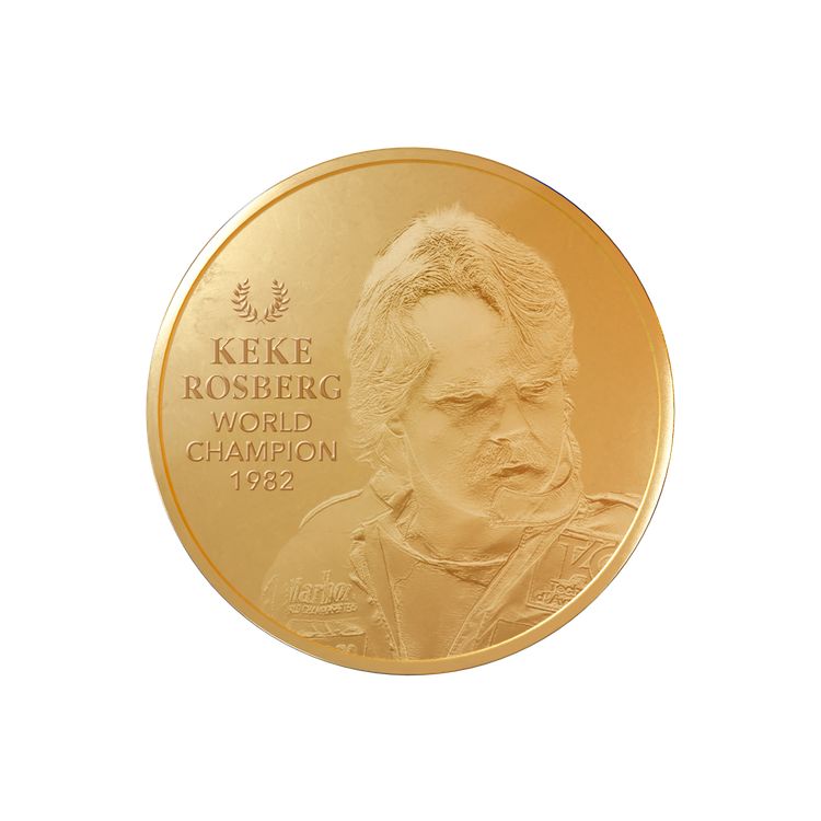 Gold coin 5oz Keke Rosberg