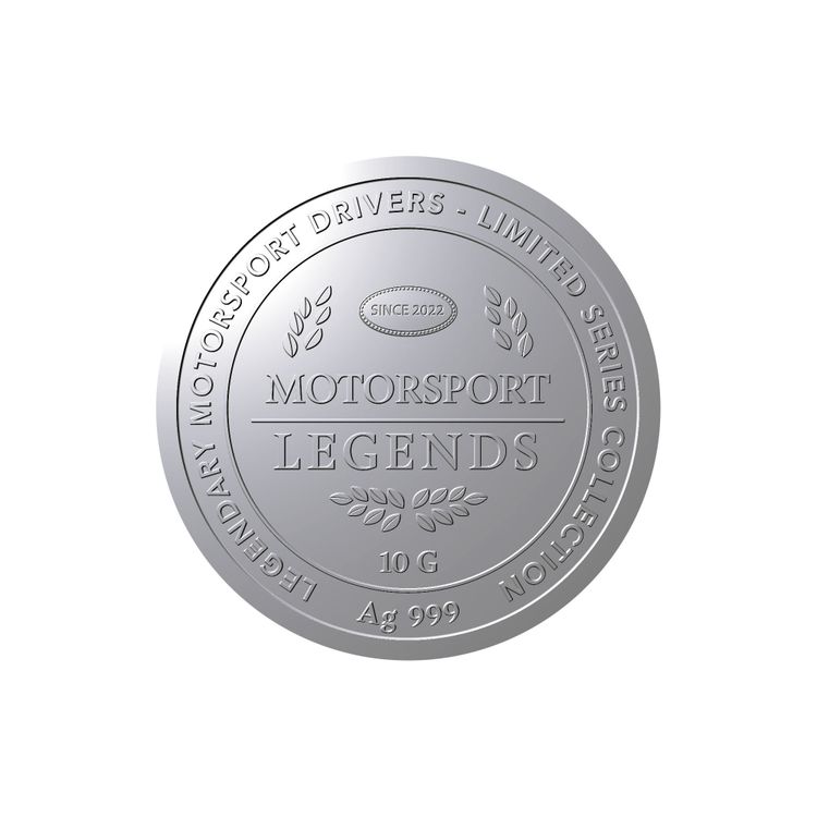 Silver Medal 10 g Motorsport Legends
