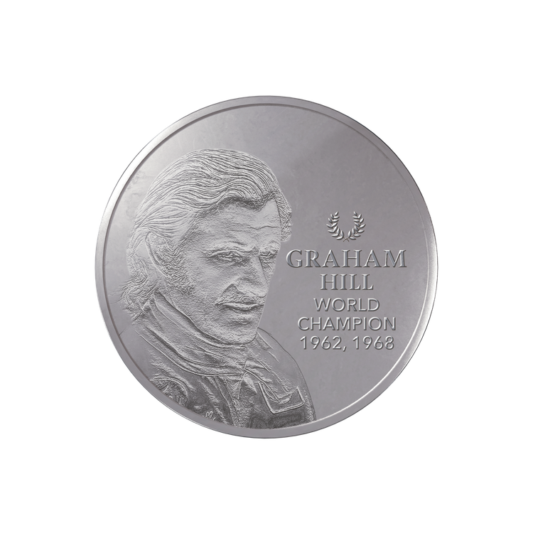 Stříbrná mince 5oz  Graham Hill