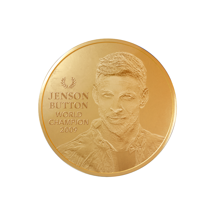 Zlatá mince 0,5g    Jenson Button