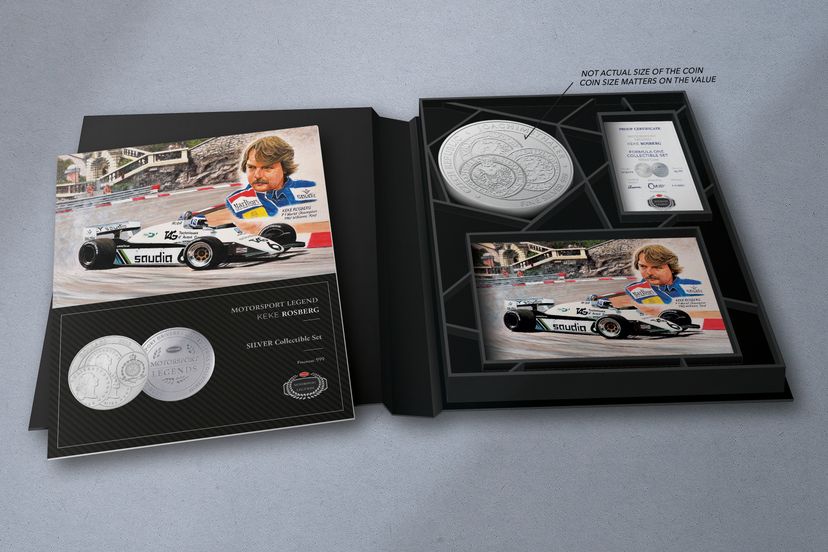 Stříbrný tolar 1kg Keke Rosberg - galerie #1