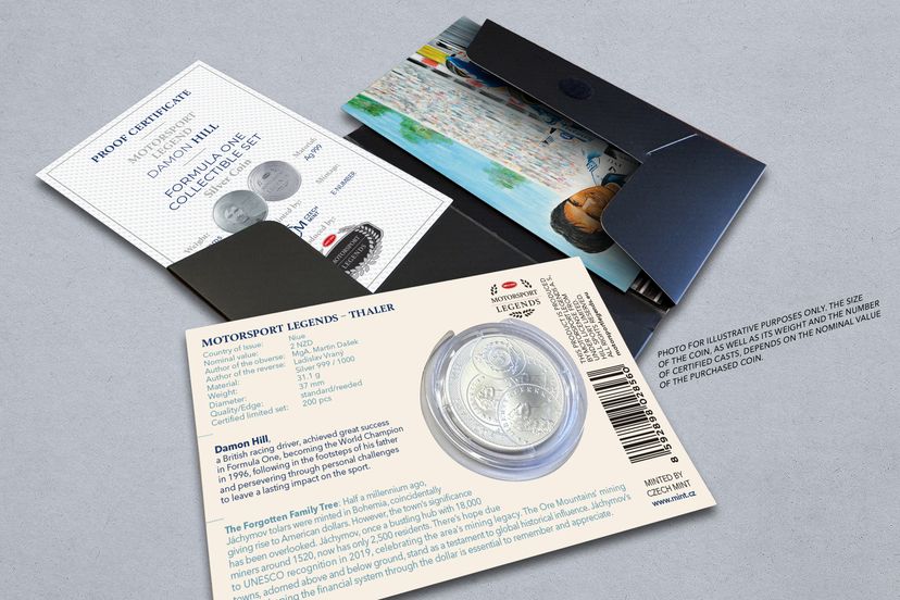 Stříbrný tolar 1oz Damon Hill - galerie #2