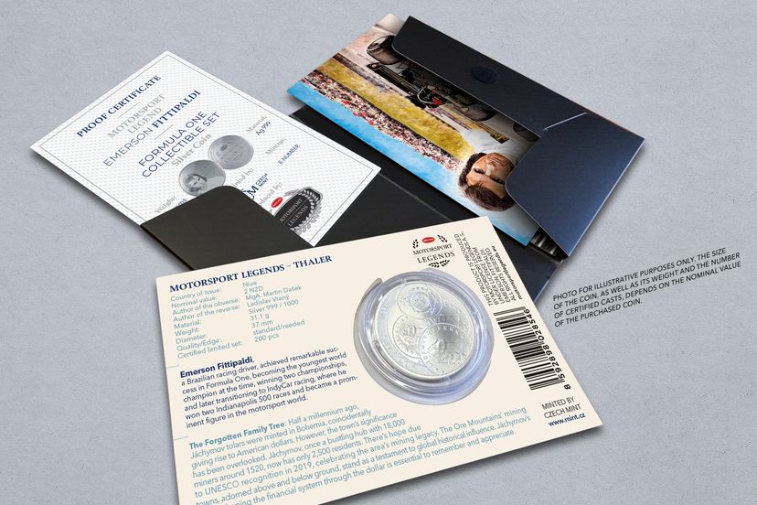 Stříbrný tolar 1oz Emerson Fittipaldi - galerie #2
