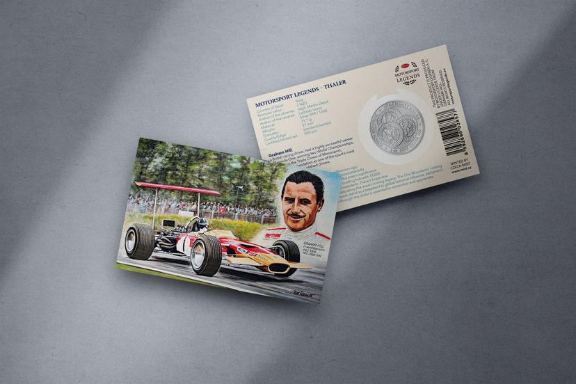 Stříbrný tolar 1oz Graham Hill - galerie #1