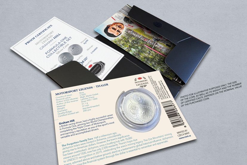 Stříbrný tolar 1oz Graham Hill - galerie #2