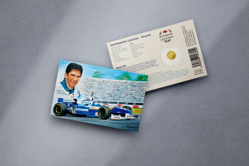 Zlatý tolar 1,24g Damon Hill - galerie #1