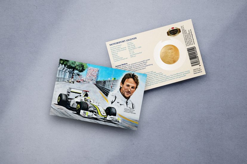 Zlatá mince 1oz Jenson Button - galerie #2
