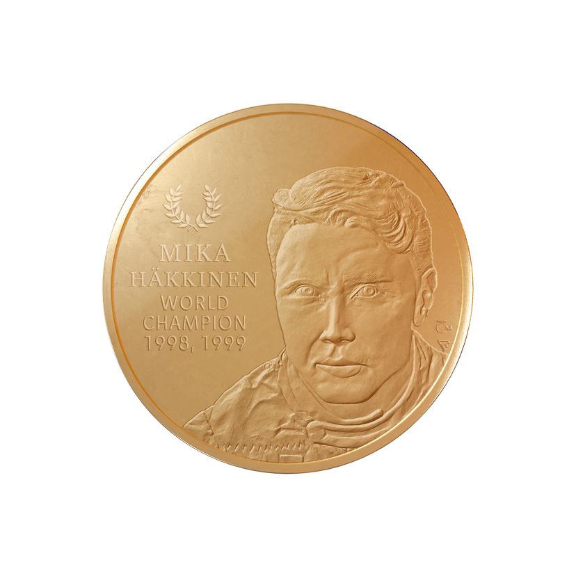 Zlatá mince 5oz Mika Häkkinen