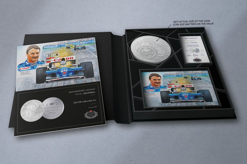 Stříbrný tolar 3kg Nigel Mansell - galerie #1