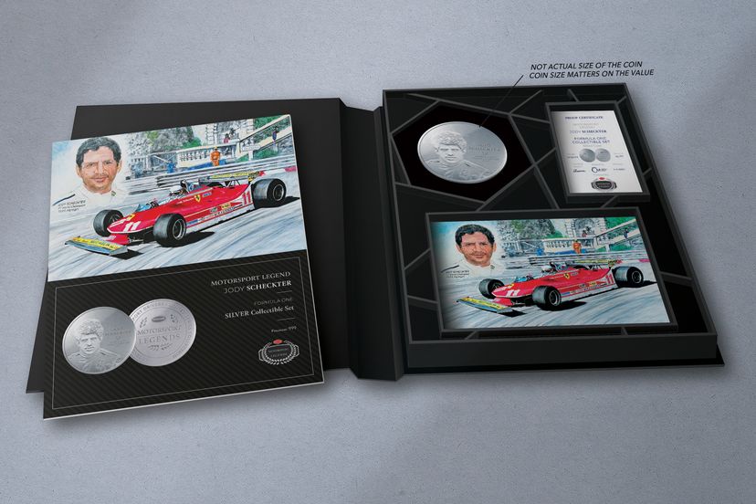 Stříbrná mince 5oz  Jody Scheckter - galerie #1