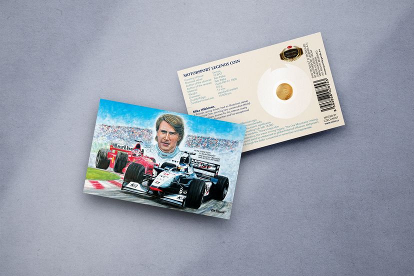 Zlatá mince 0,5g  Mika Häkkinen - galerie #1