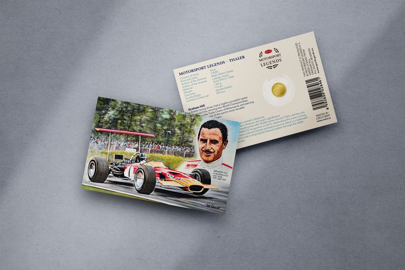 Zlatý tolar 1,24g Graham Hill - galerie #1